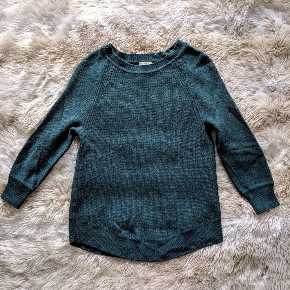 J. Crew Factory Crewneck Sweater - Green